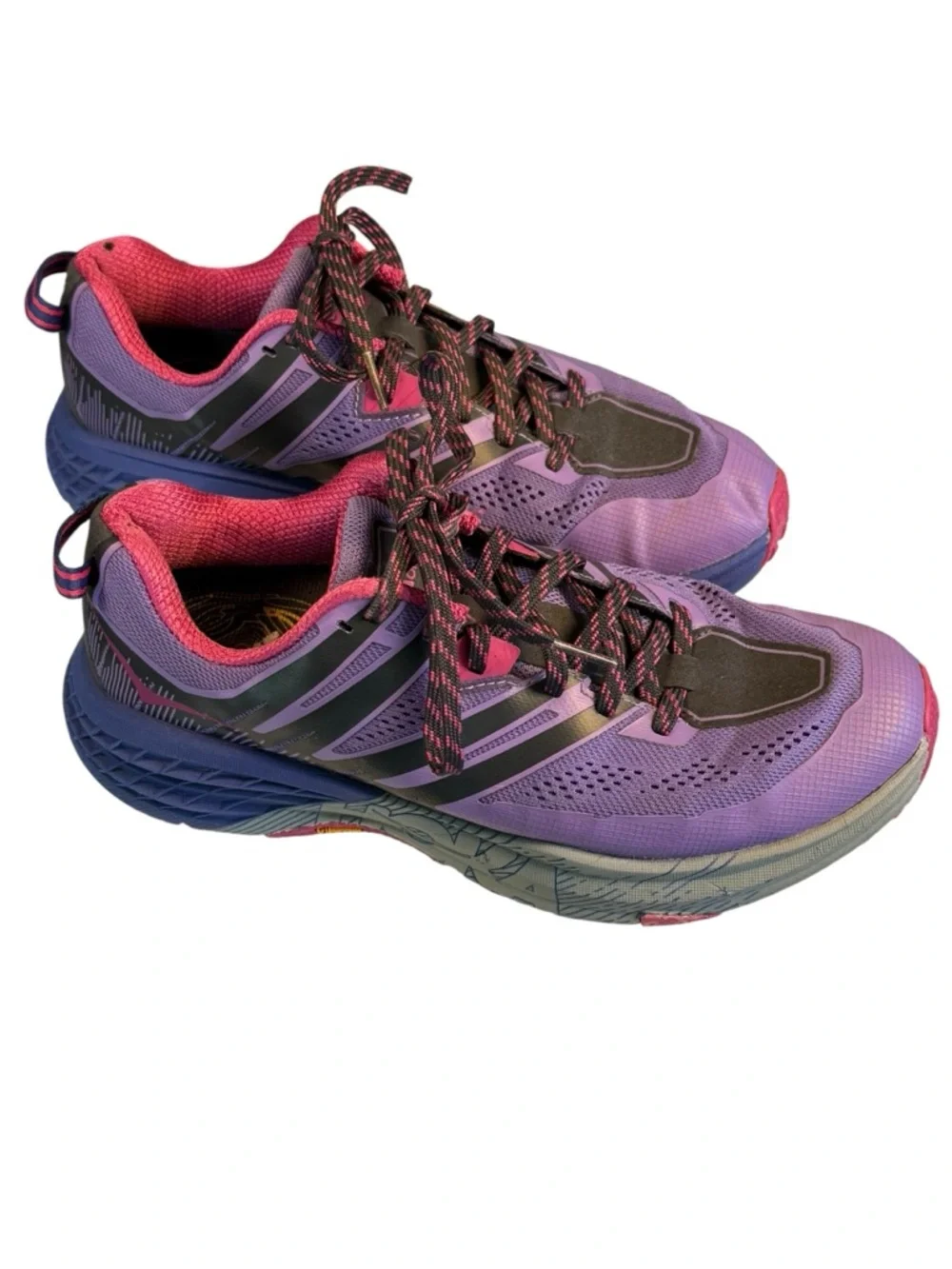 Hoka Speedgoat 3 Purple Vibram Sole Trail Running Shoe Size 9
